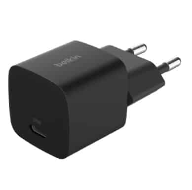 Belkin 25W USBC PD WALL CHARGER WITH PPS, BLK – WCA012kqBK